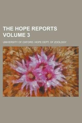 Cover of The Hope Reports (V. 1 1893-97)