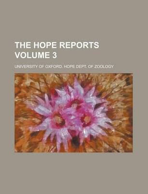 Book cover for The Hope Reports (V. 1 1893-97)