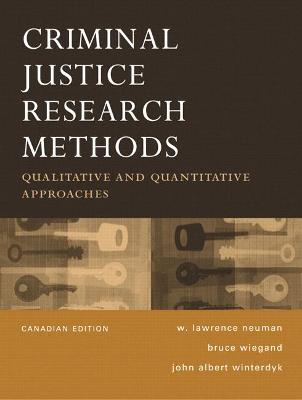 Book cover for Criminal Justice Research Methods Canadian Edition