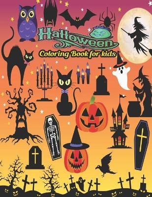 Book cover for Halloween Coloring Book for kids