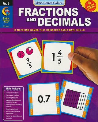 Cover of Fractions and Decimals, Grade 3