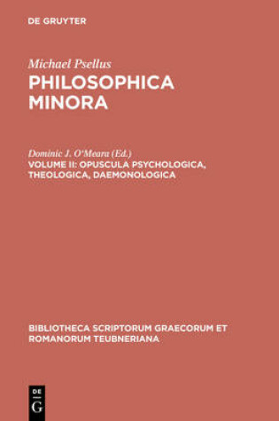 Cover of Philosophica Minora, Vol. II CB