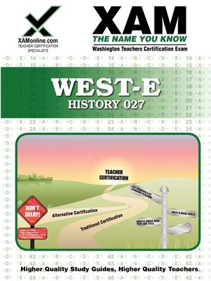 Cover of West-E History 027 Teacher Certification Test Prep Study Guide