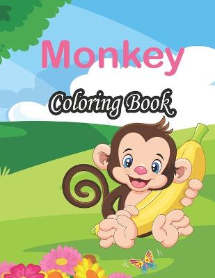 Book cover for Monkey Coloring Book