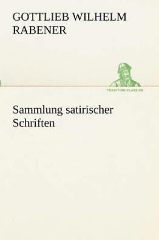 Cover of Sammlung Satirischer Schriften