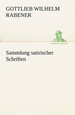 Book cover for Sammlung Satirischer Schriften