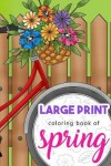 Book cover for Large Print Coloring Book of Spring