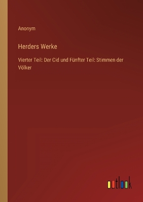 Book cover for Herders Werke