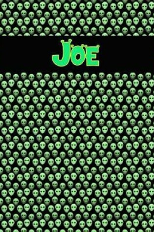 Cover of 120 Page Handwriting Practice Book with Green Alien Cover Joe