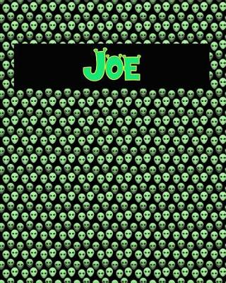 Book cover for 120 Page Handwriting Practice Book with Green Alien Cover Joe