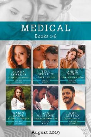Cover of Dr Right for the Single Mum/A Family to Heal His Heart/A Return, a Reunion, a Wedding/Their One-Night Twin Surprise/Surgeon Prince, Cinder
