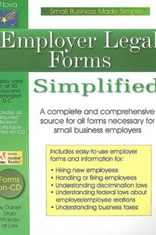 Cover of Employer Legal Forms Simplified