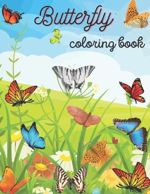 Book cover for Butterfly coloring book