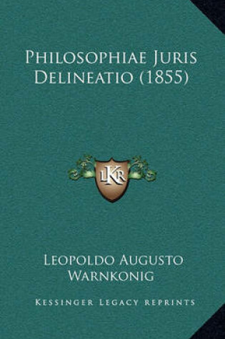 Cover of Philosophiae Juris Delineatio (1855)