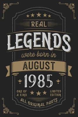 Book cover for Real Legends were born in August 1985