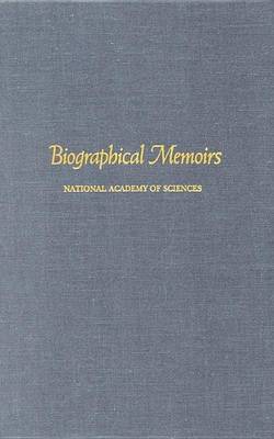 Book cover for Biographical Memoirs V.72