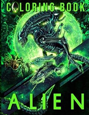 Book cover for Alien Coloring Book