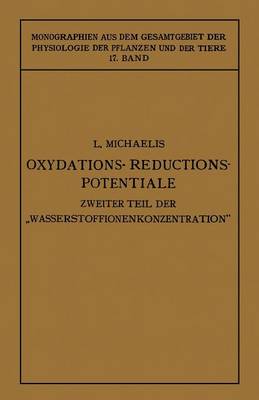 Cover of Oxydations-Reductions-Potentiale