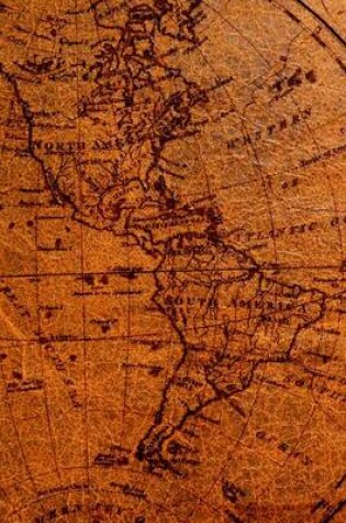 Cover of Travel Journal Old World Map Americas Vintage Classic