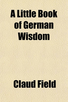 Book cover for A Little Book of German Wisdom