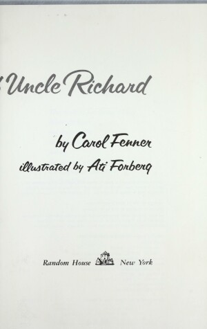 Book cover for The Skates of Uncle Richard