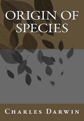 Book cover for Origin of Species Charles Darwin