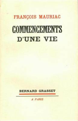 Book cover for Commencements D'Une Vie