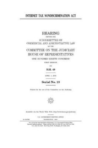 Cover of Internet Tax Nondiscrimination Act