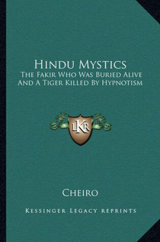 Cover of Hindu Mystics