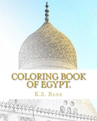 Book cover for Coloring Book of Egypt.