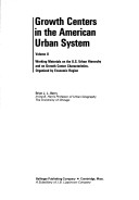 Book cover for Growth Centres in the American Urban System