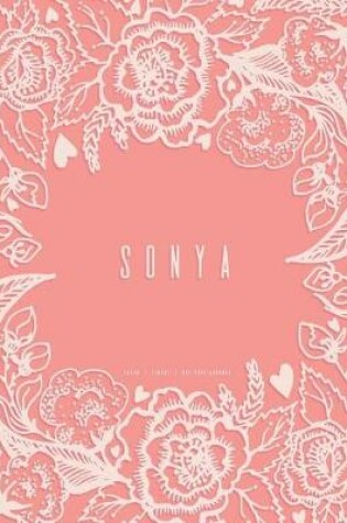 Cover of Sonya - Dot Grid Journal, Peach Floral