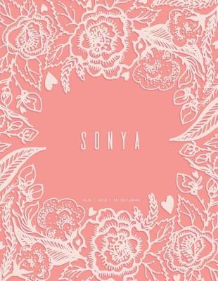 Book cover for Sonya - Dot Grid Journal, Peach Floral