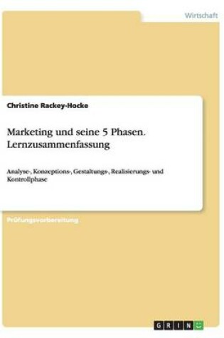 Cover of Marketing und seine 5 Phasen. Lernzusammenfassung