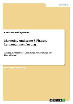 Book cover for Marketing und seine 5 Phasen. Lernzusammenfassung