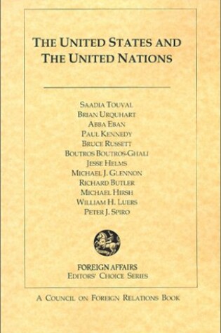 Cover of The United States and the United Nations