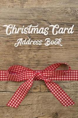 Book cover for Christmas Card Address Book