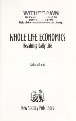 Book cover for Whole Life Economics