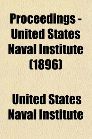 Cover of United States Naval Institute Proceedings Volume 22