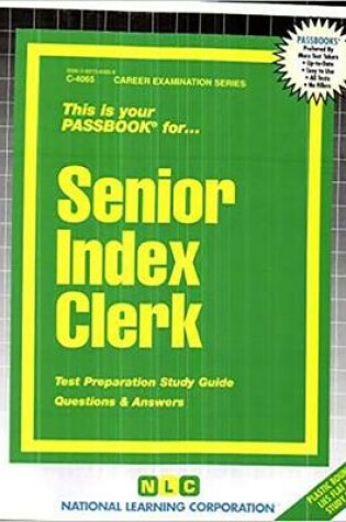 Cover of Senior Index Clerk