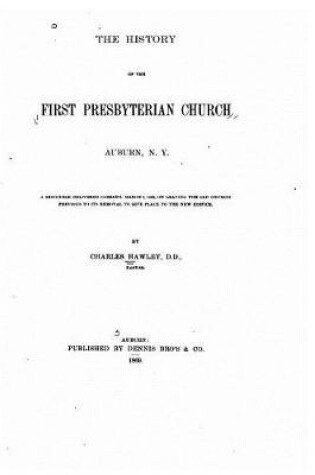 Cover of The History of the First Presbyterian Church