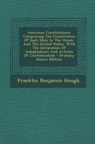 Cover of American Constitutions