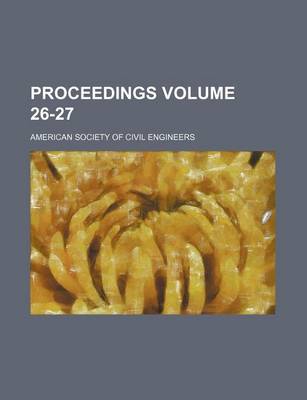 Book cover for Proceedings Volume 26-27