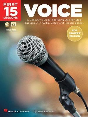 Book cover for First 15 Lessons - Voice Pop Singers' Edition
