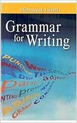Book cover for Mllit08 Grammar for Writing Gr 6