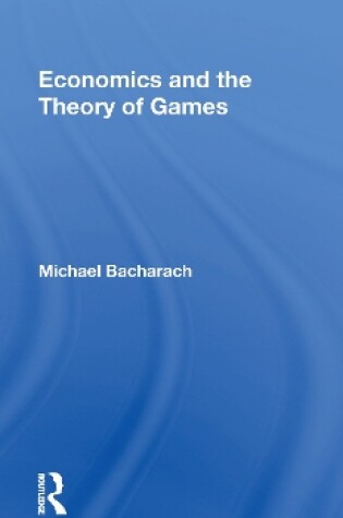 Cover of Economics and the Theory of Games