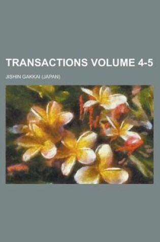 Cover of Transactions Volume 4-5