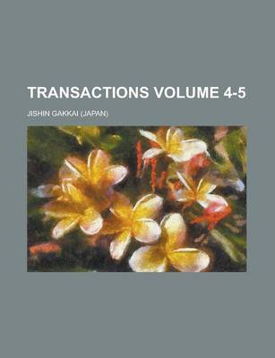 Book cover for Transactions Volume 4-5