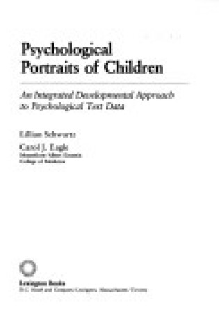 Cover of Psychological Portraits of Children