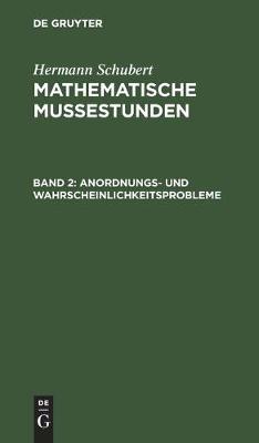 Book cover for Anordnungs- Und Wahrscheinlichkeitsprobleme